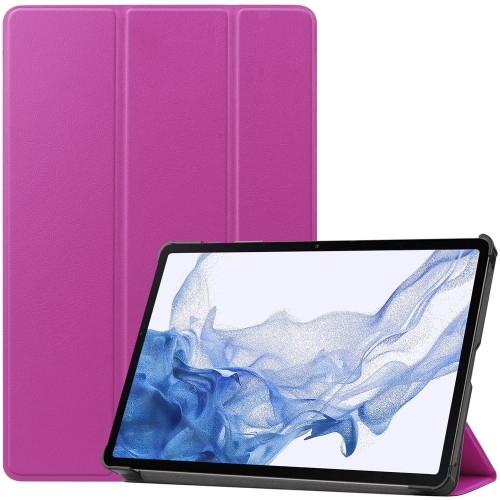 Image of Etui Bizon Case Tab Croc do Galaxy Tab S8 / S7, fuksja