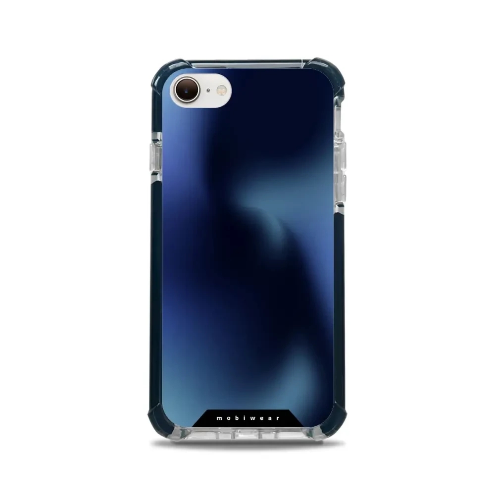 Etui ochronne do iPhone SE 2022 do MagSafe, Mobiwear Elite Bumper, granatowe