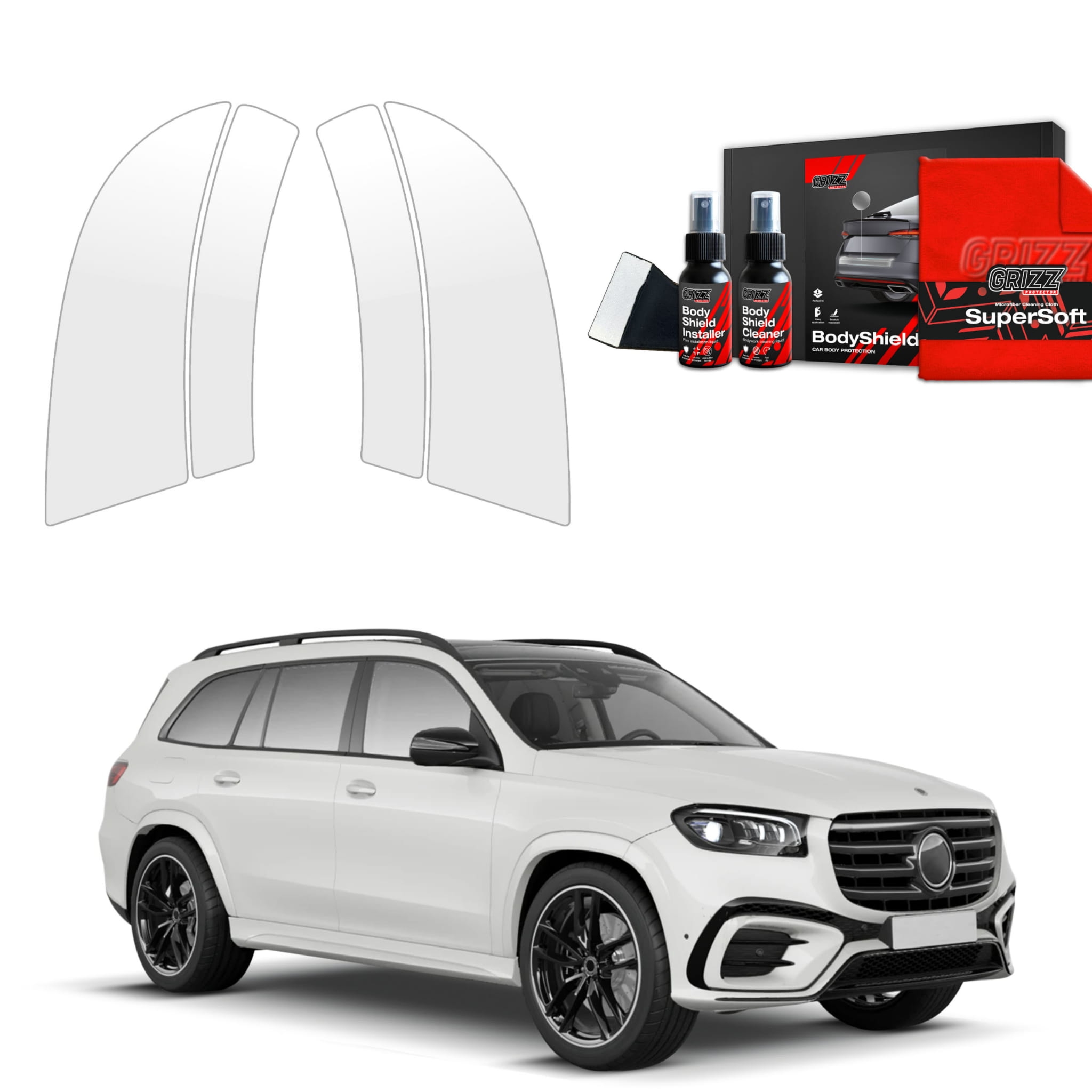 4w1 Folia ochronna Grizz Protector na nadkola do Mercedes GLS 450d (2023-2026)