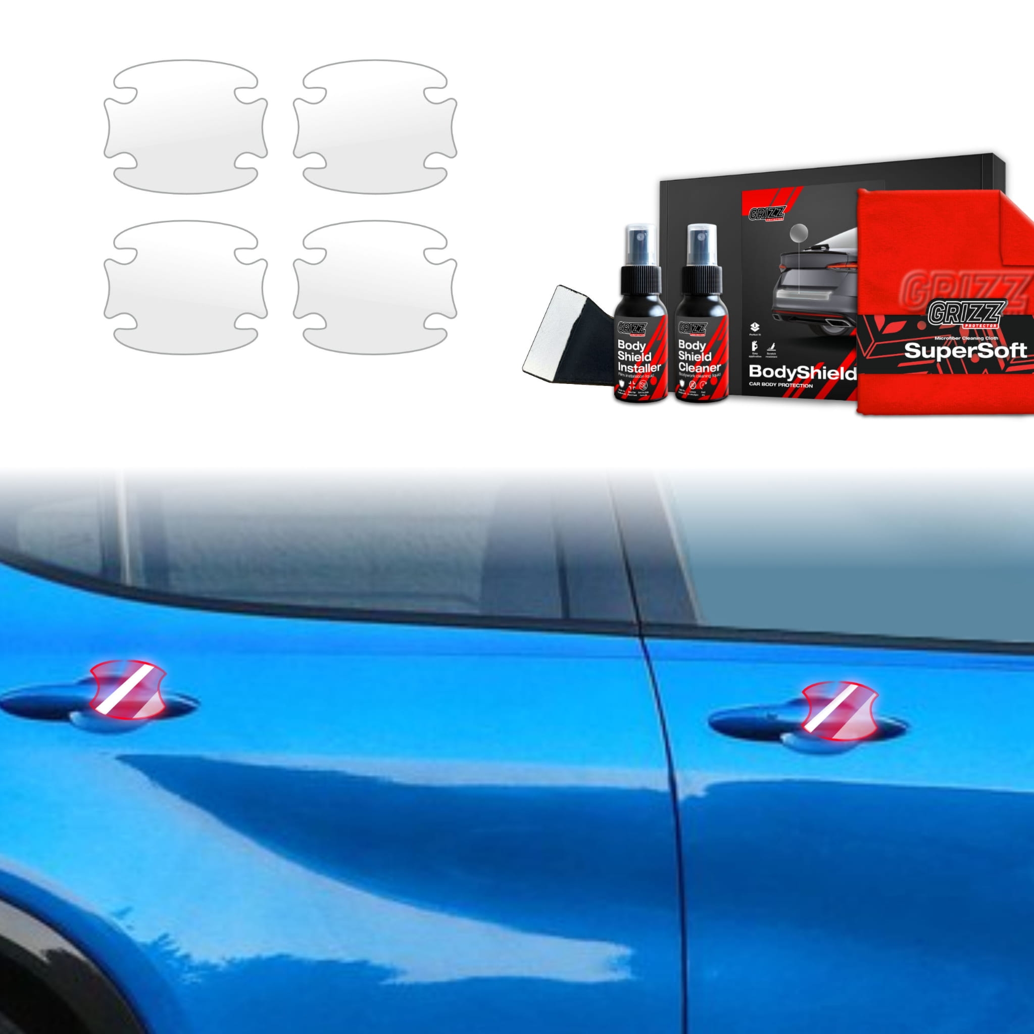 4w1 Folia ochronna Grizz Protector pod klamki do Alfa Romeo Tonale (2022-2026)