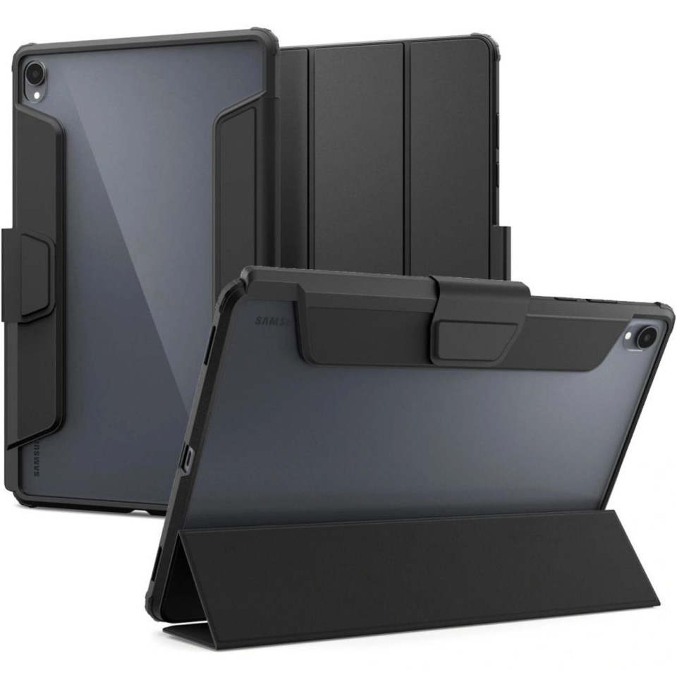 Etui Spigen Ultra Hybrid Pro do Galaxy Tab S12 Plus, czarno-przezroczyste
