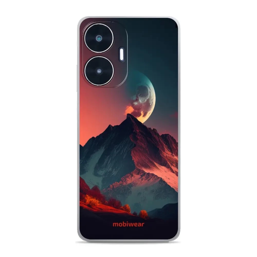 Etui ochronne do Realme C55, Mobiwear Glossy Case, górski zmierzch