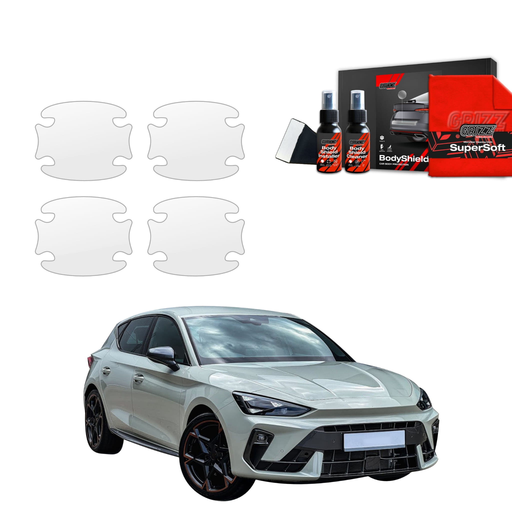 4w1 Folia ochronna Grizz Protector pod klamki do Cupra Leon Hatchback (2024-2026)