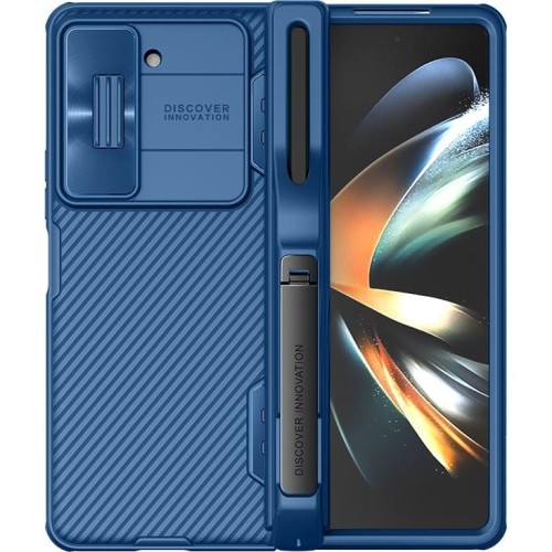 Image of Etui z ochroną aparatu Nillkin CamShield Pro Pen do Galaxy Z Fold 5, niebieskie