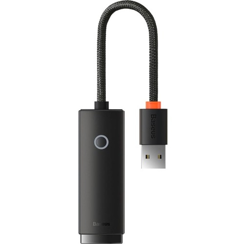 Image of Adapter sieciowy Baseus Lite Series USB-A do RJ45 100Mbps, czarny