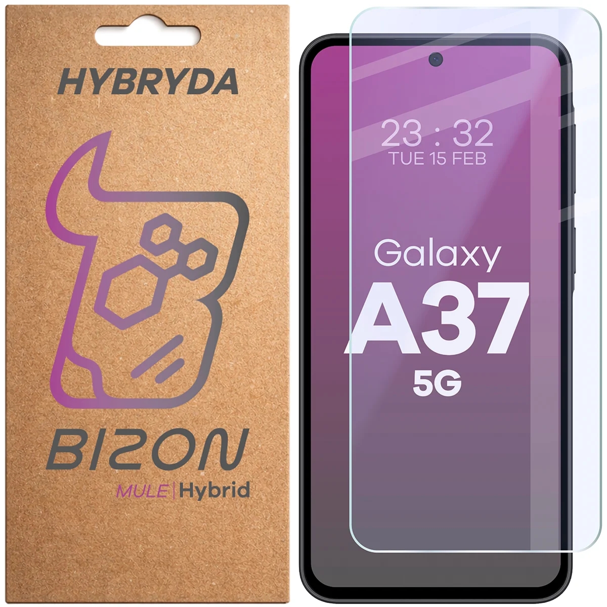 Elastyczne szkło hybrydowe Bizon Hybrid Mule do Galaxy A37 5G