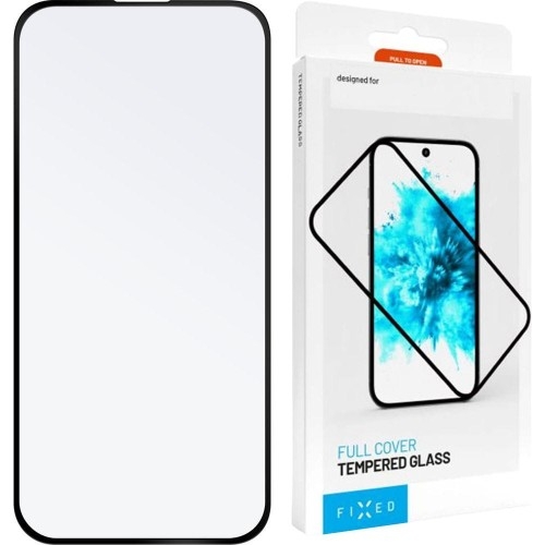 Image of Szkło hartowane Fixed 2.5D Full Cover Tempered Glass do iPhone 16 Plus, czarna ramka