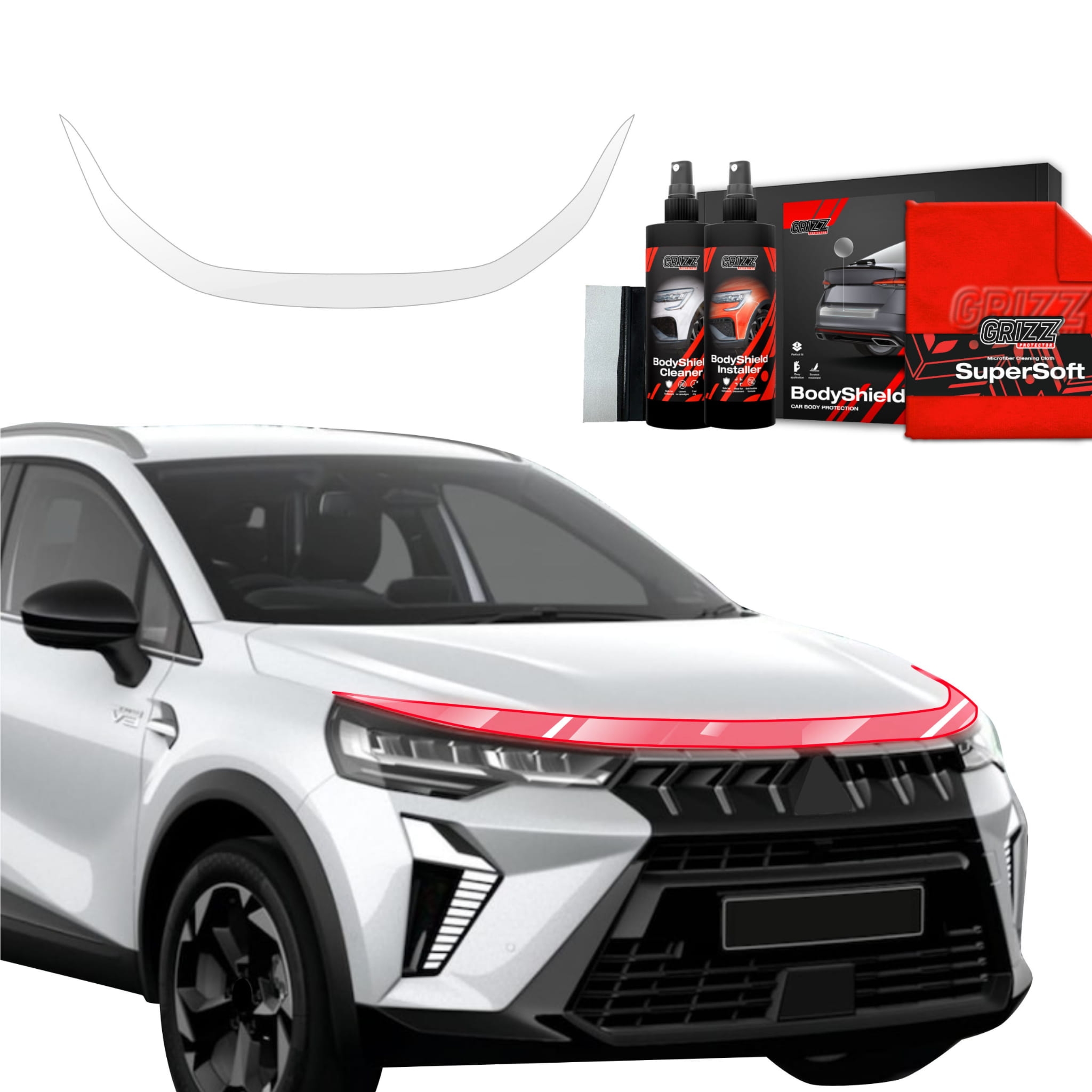 Folia ochronna Grizz Protector na maskę do Mitsubishi ASX Facelift (2024-2026)