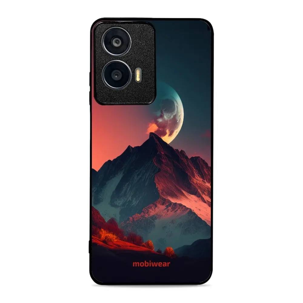 Etui ochronne do Motorola Moto G04, Mobiwear Glossy Case, górski zmierzch
