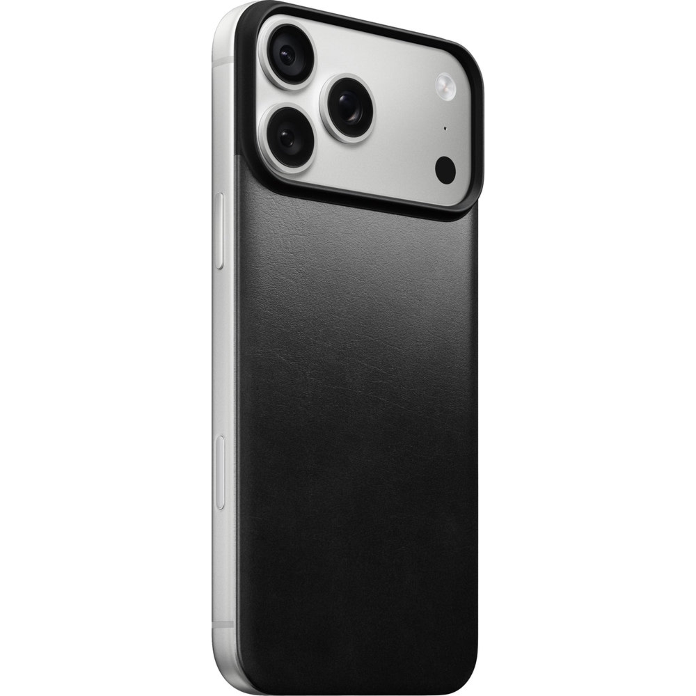 Skórzane etui Nomad Magnetic Leather Back Horween Series do MagSafe do iPhone 18 Pro Max / 17 Pro Max, czarne