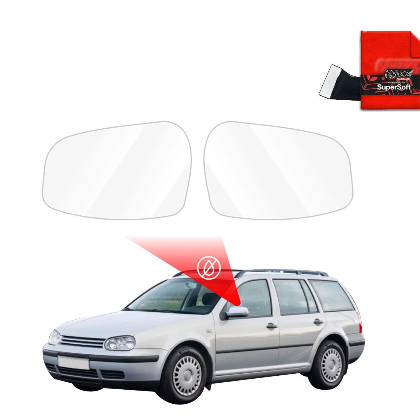 Folia przeciwdeszczowa Grizz Protector na lusterka do Volkswagen Golf 4 Variant (1997-2003)