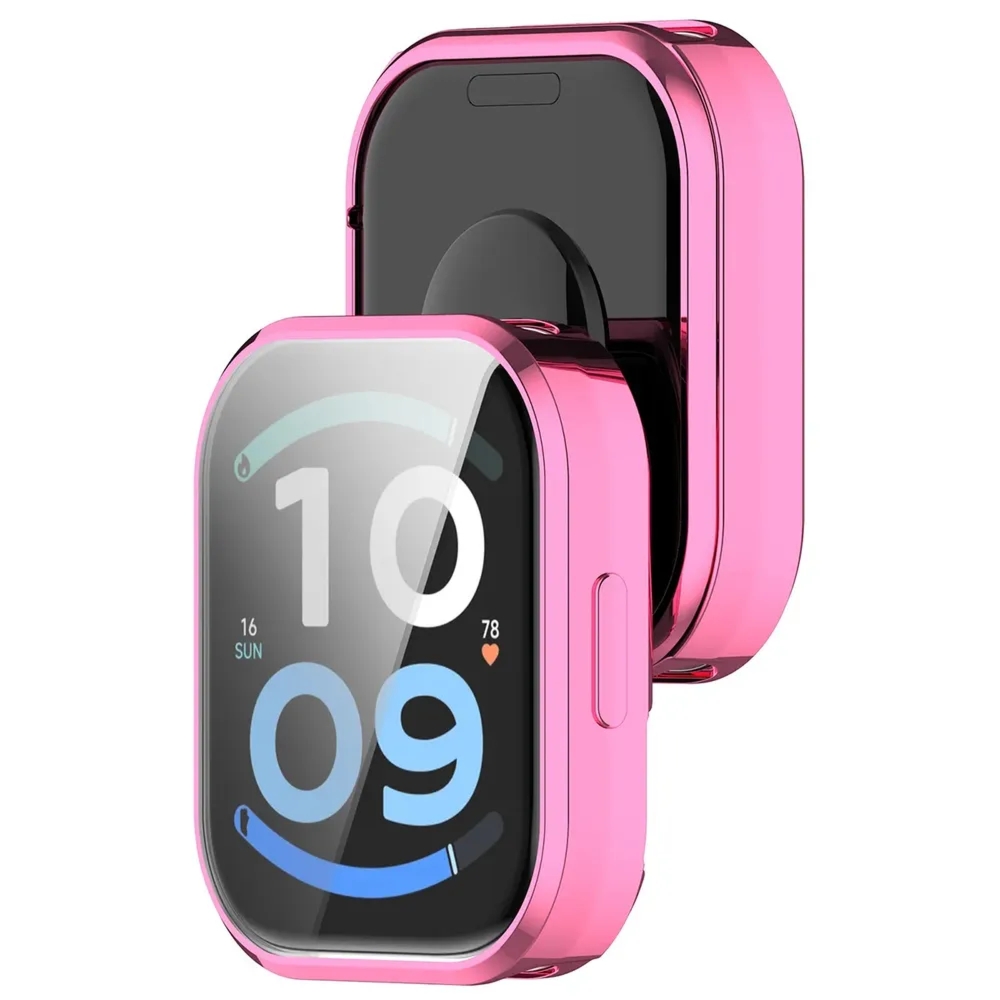 Etui z osłoną ekranu Bizon Case Watch Felipe do Xiaomi Redmi Watch 6 Active, różowe