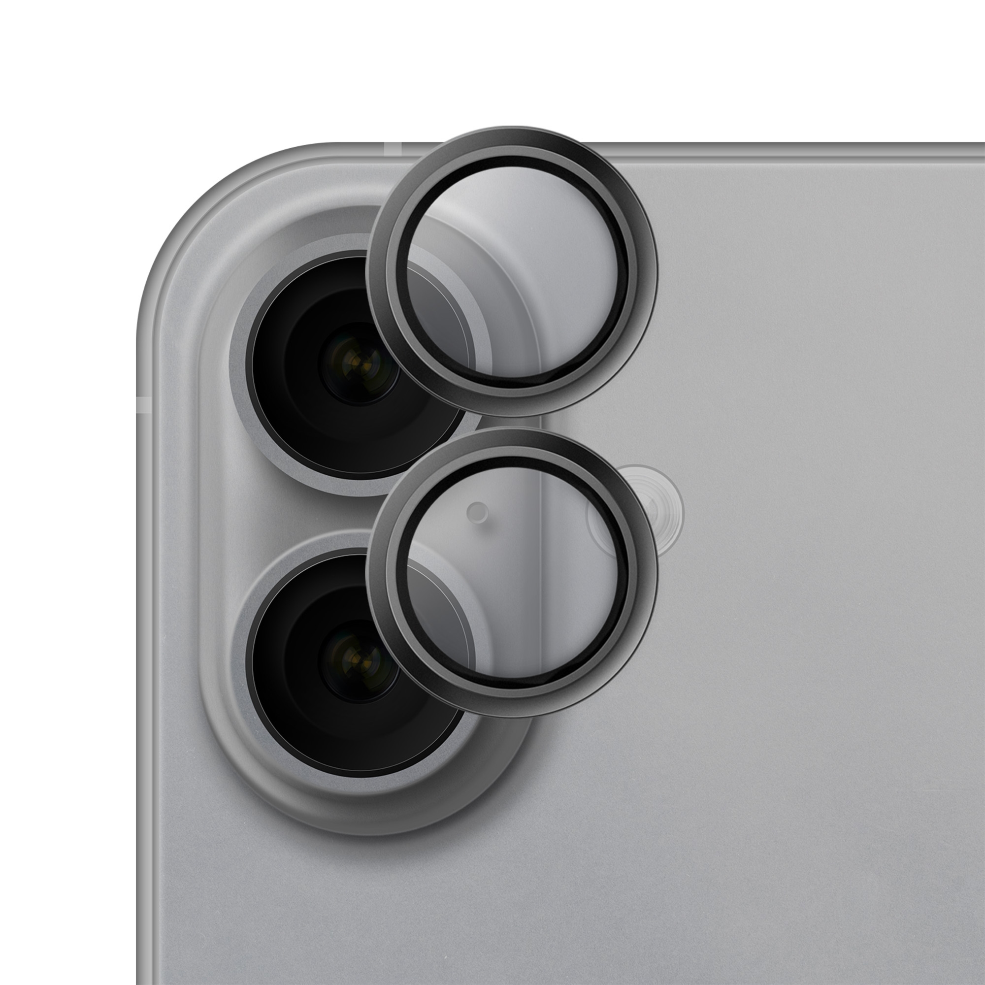 Szkło na obiektyw aparatu Hammer Glass Lens Protector do iPhone 17, srebrne