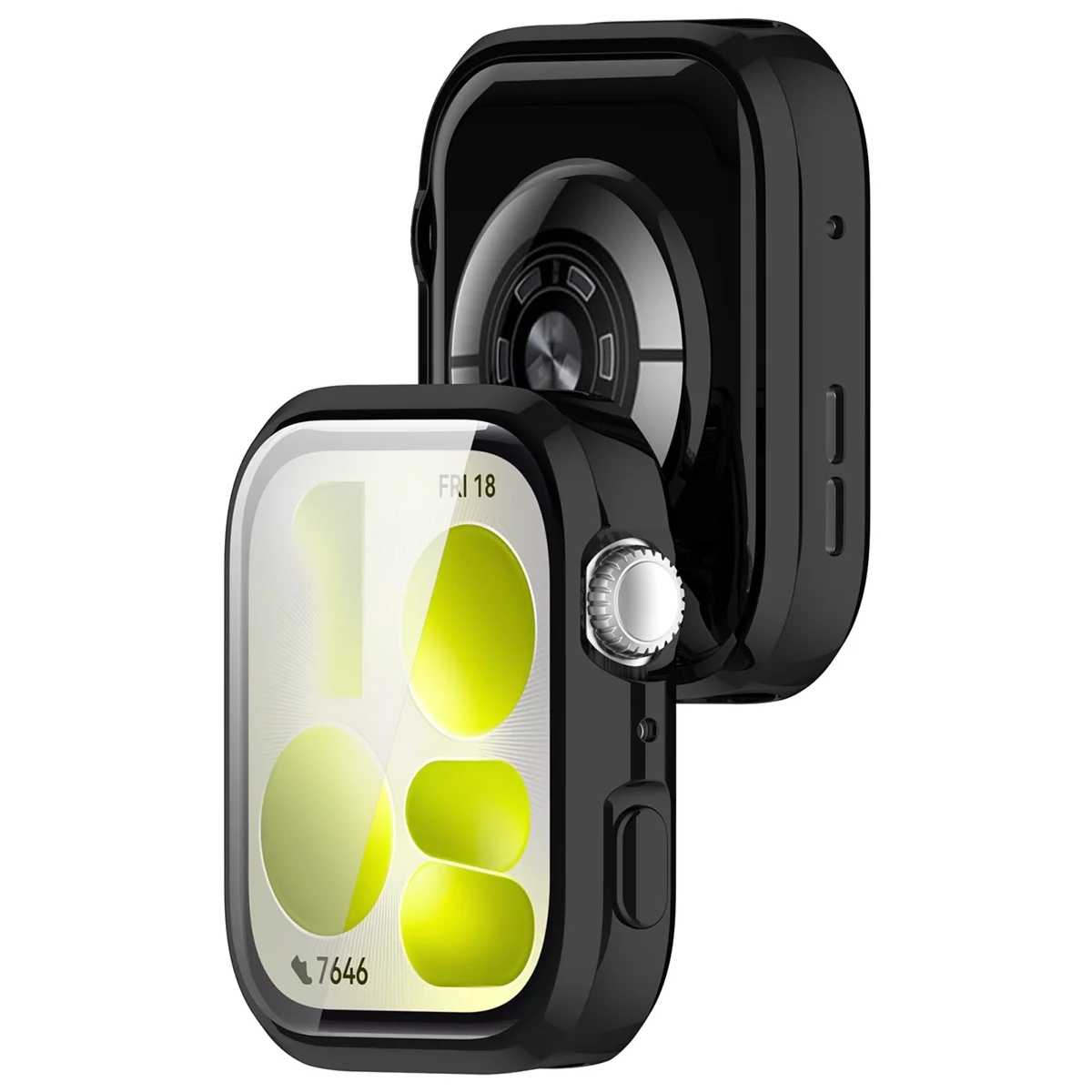 Etui z osłoną ekranu Bizon Case Watch Felipe do Huawei Watch Fit 5, czarne