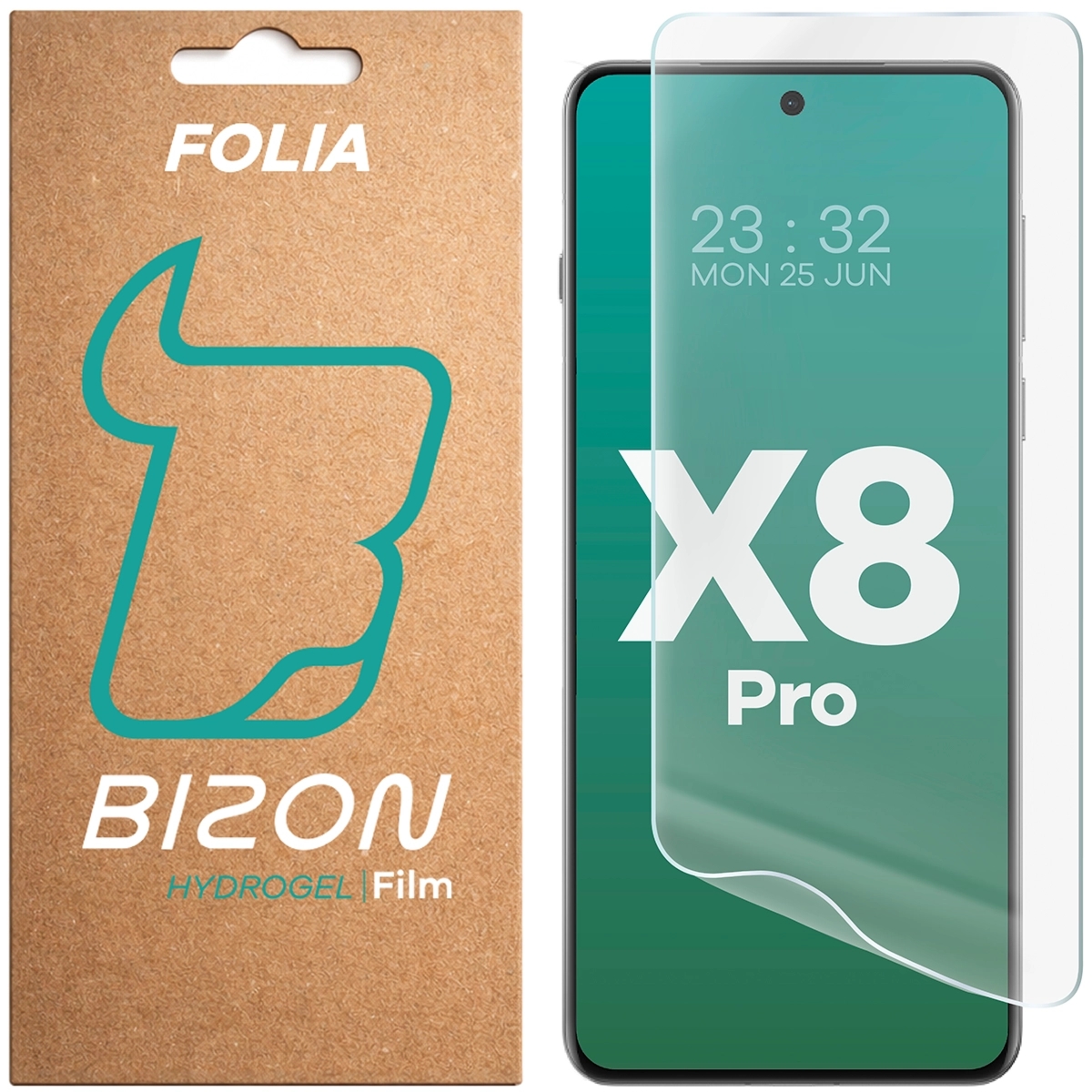 Folia hydrożelowa na ekran Bizon Film Hydrogel Front do Oppo Find X8 Pro, 1 sztuka