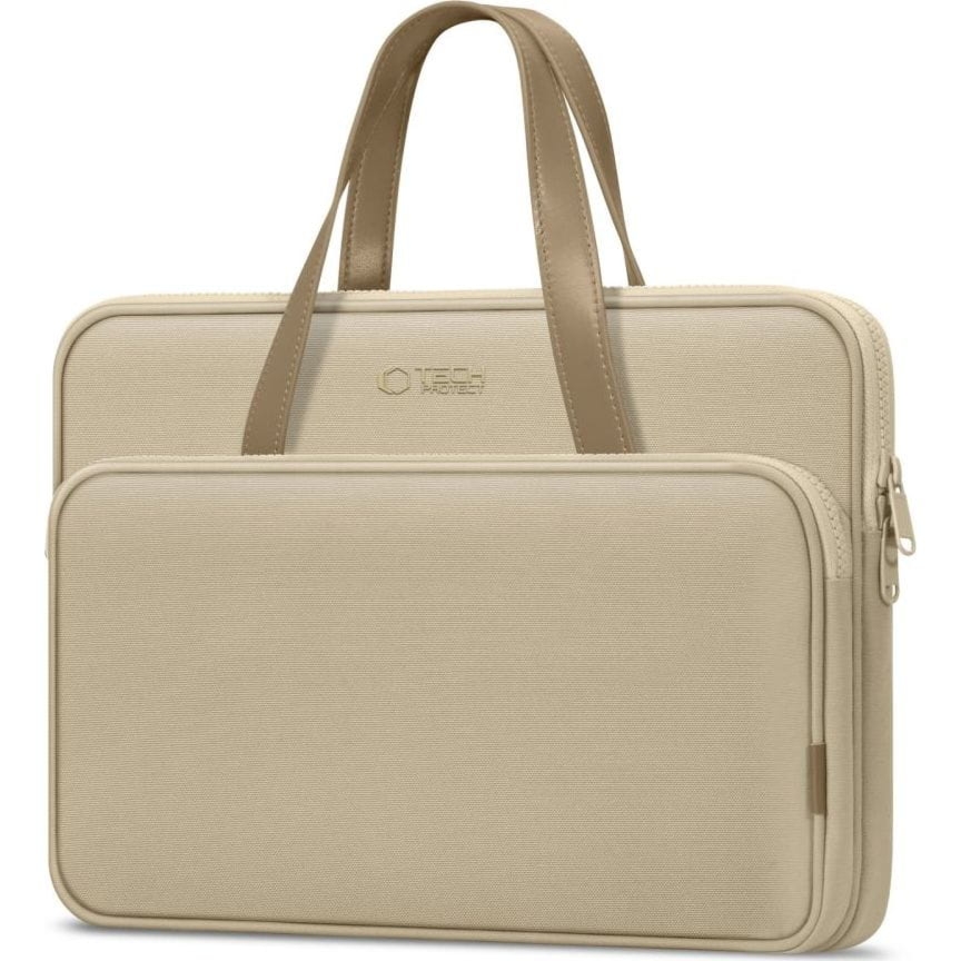 Torba na laptopa 15″ / 16″, Tech-Protect Carrying Bag, beżowa