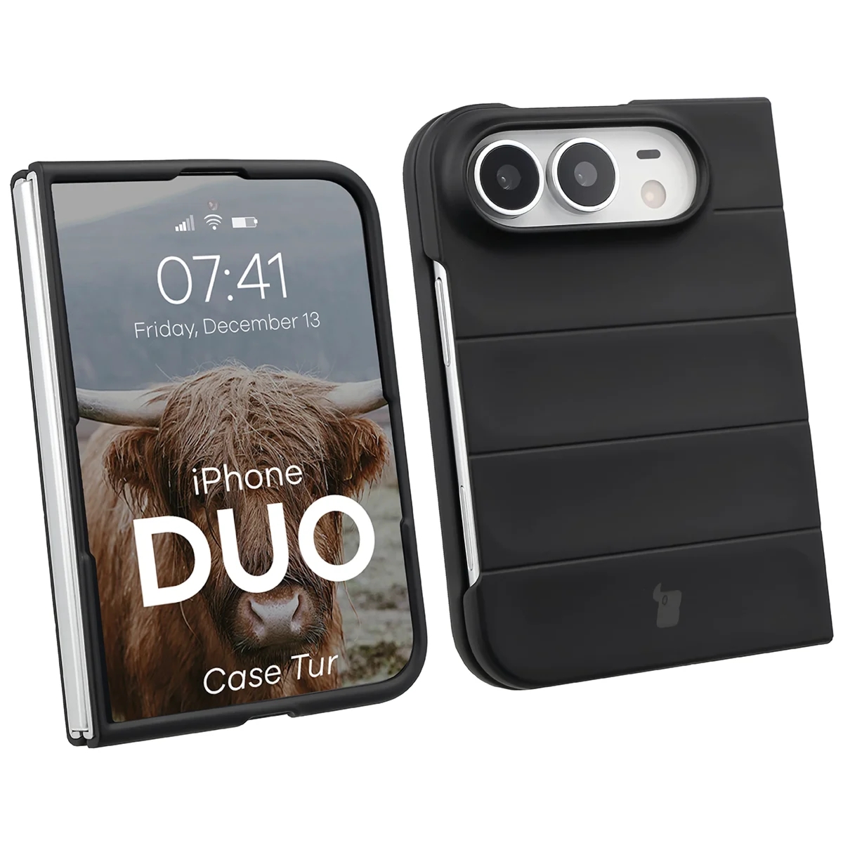 Pancerne etui Bizon Case Tur do iPhone Duo, czarne