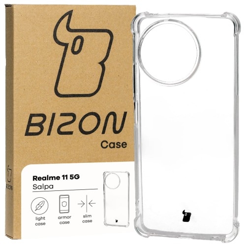 Image of Elastyczne etui Bizon Case Salpa do Realme 11 5G, przezroczyste