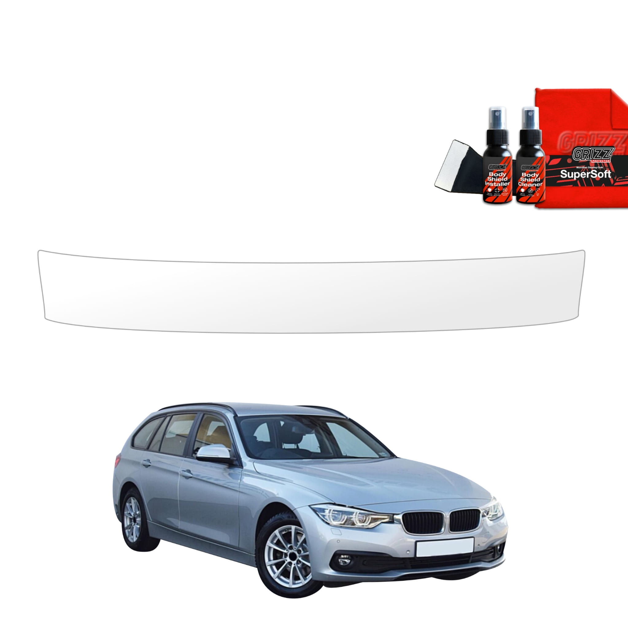 Folia ochronna na próg bagażnika Grizz Protector do BMW 3 F31 Kombi LCI (2015-2018)