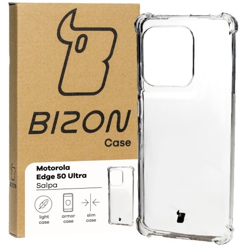 Image of Elastyczne etui Bizon Case Salpa do Motorola Edge 50 Ultra, przezroczyste