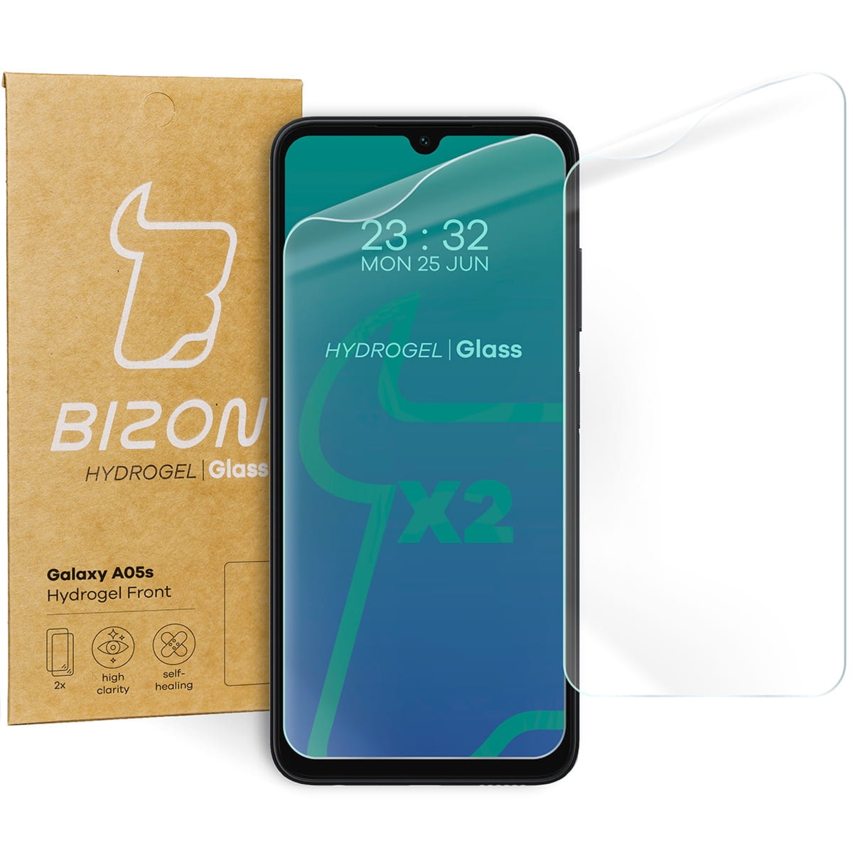 Folia hydrożelowa na ekran Bizon Film Hydrogel Front Duo do Galaxy A05s, 2 sztuki
