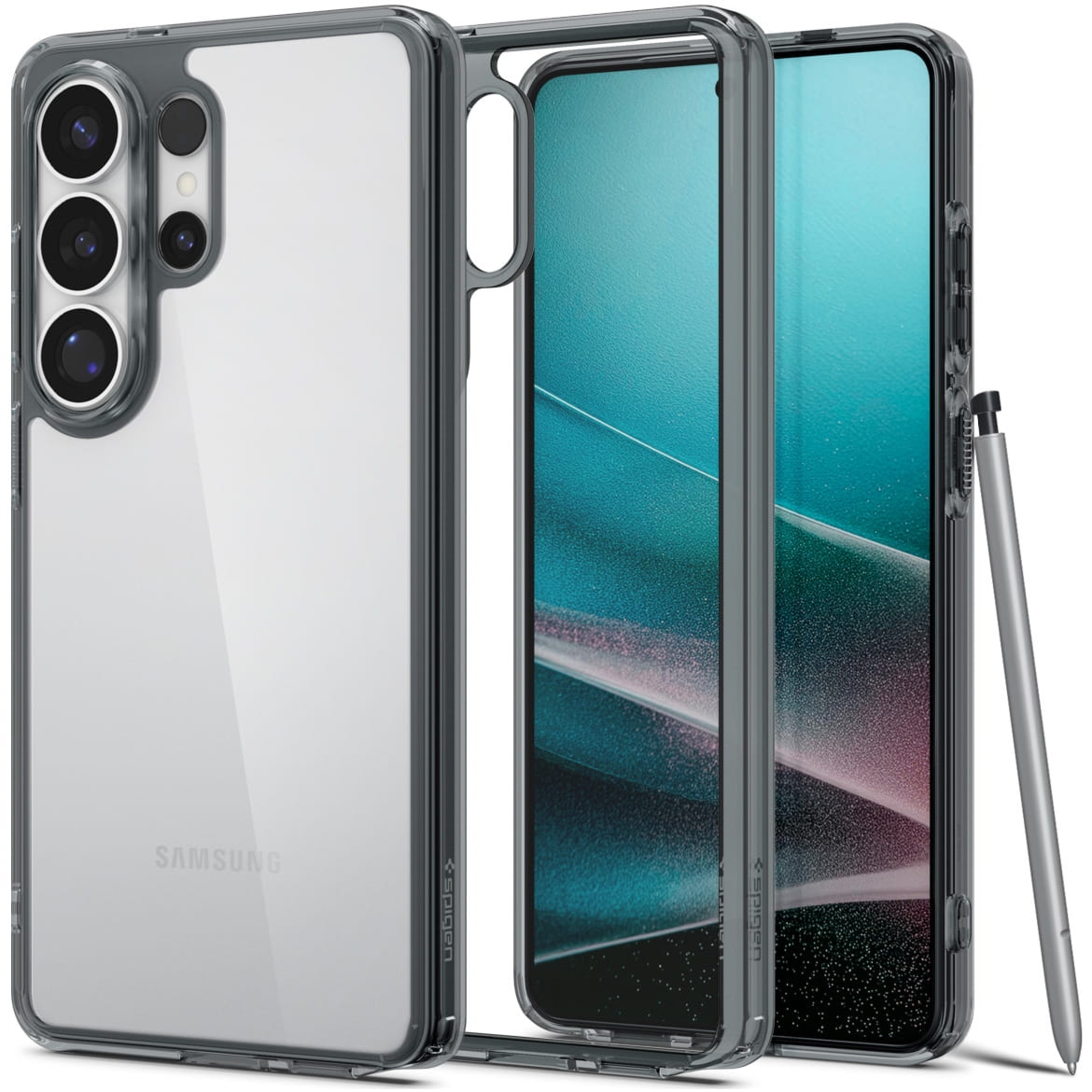 Etui Spigen Ultra Hybrid do Galaxy S26 Ultra, przezroczysto-przydymione
