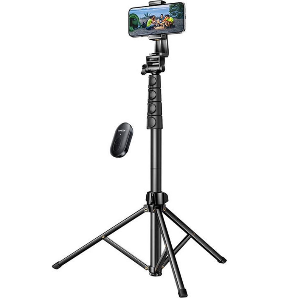 Uchwyt, kijek, statyw z pilotem Ugreen LP680 Selfie Stick Tripod Bluetooth, 1,8m, czarny