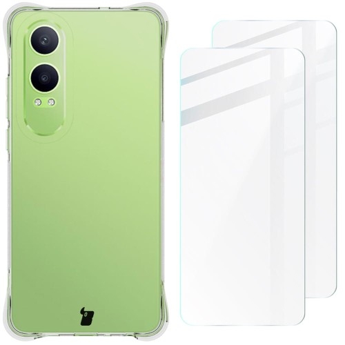 Image of Etui + 2x szkło hartowane Bizon Case Clear Pack do OnePlus Nord CE4 Lite 5G