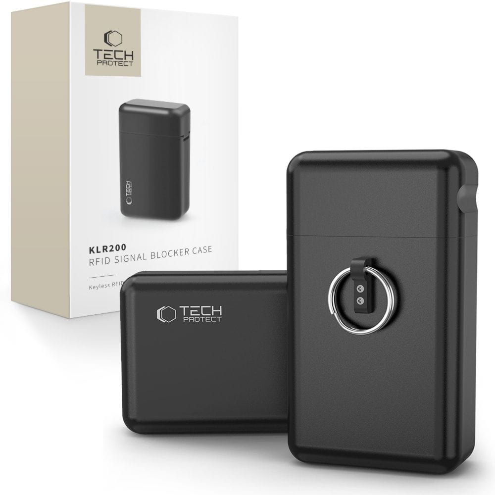 OUTLET: Etui Klatka Faradaya Tech-Protect KLR200 Metal Keyless RFID Signal Blocker Case, czarny