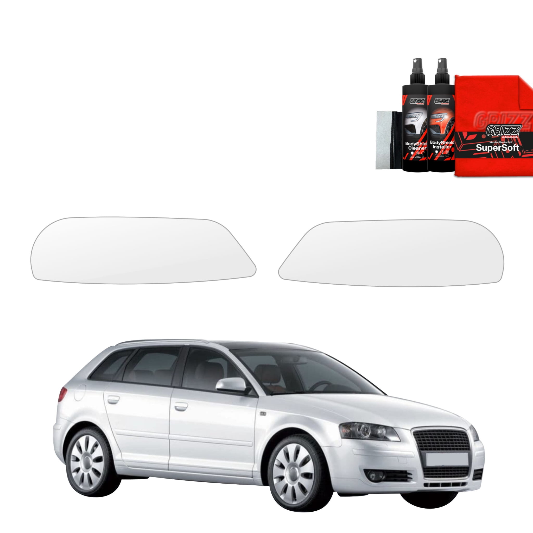 2w1 Folia ochronna na lampy Grizz Protector do Audi A3 8P Hatchback 5D (2008-2012)