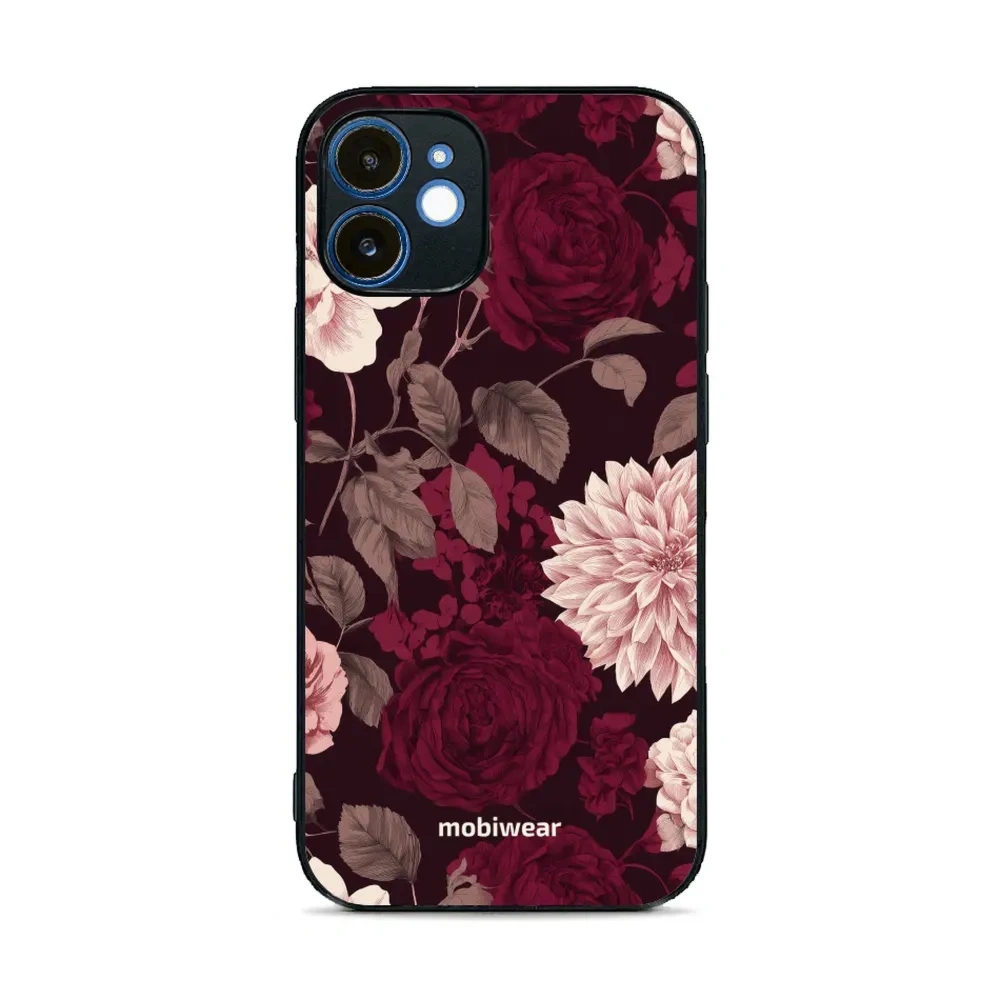 Etui ochronne do iPhone 12, Mobiwear Glossy Case, wino i dalie