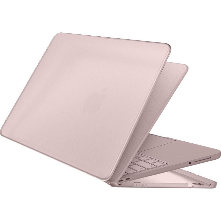 OUTLET: Etui ochronne Tech-Protect Softshell do MacBook Neo 13″ A18 Pro 2026, matowe półprzezroczysto-różowe
