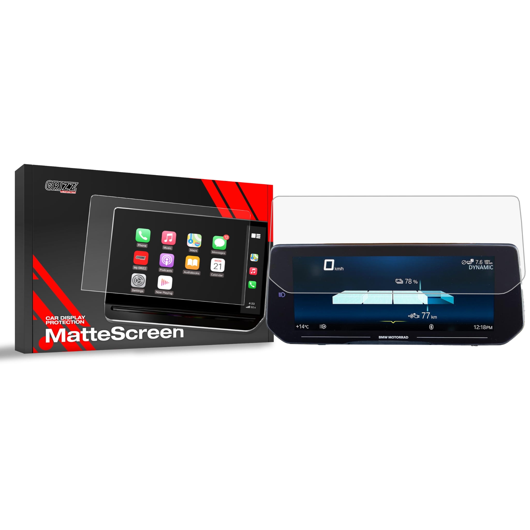 Image of Folia matowa Grizz Protector do BMW CE 04 10,25" TFT (2022-2025)