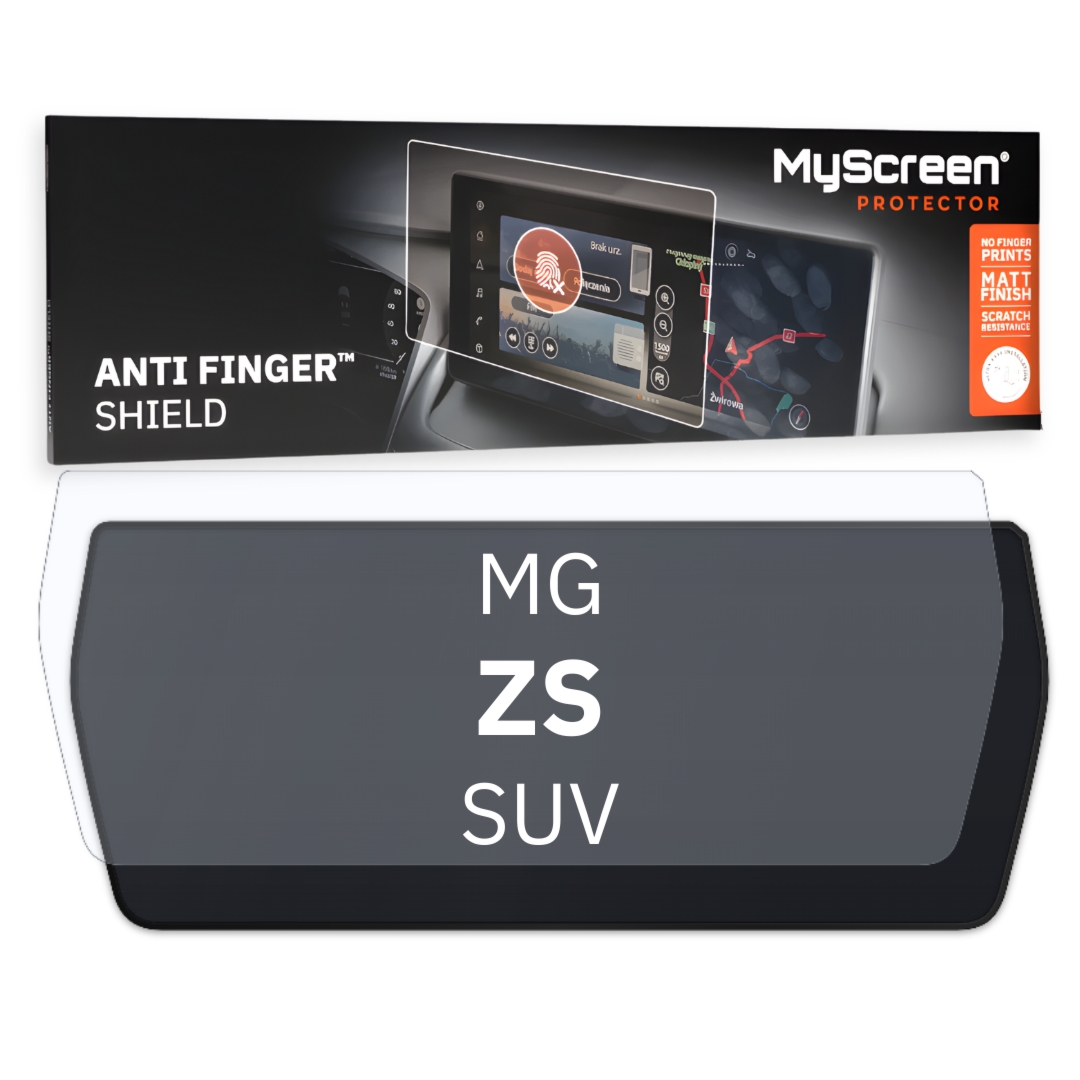 Folia samochodowa na ekran główny, MyScreen Anti Finger Shield do MG ZS II (2024-2026), matowa