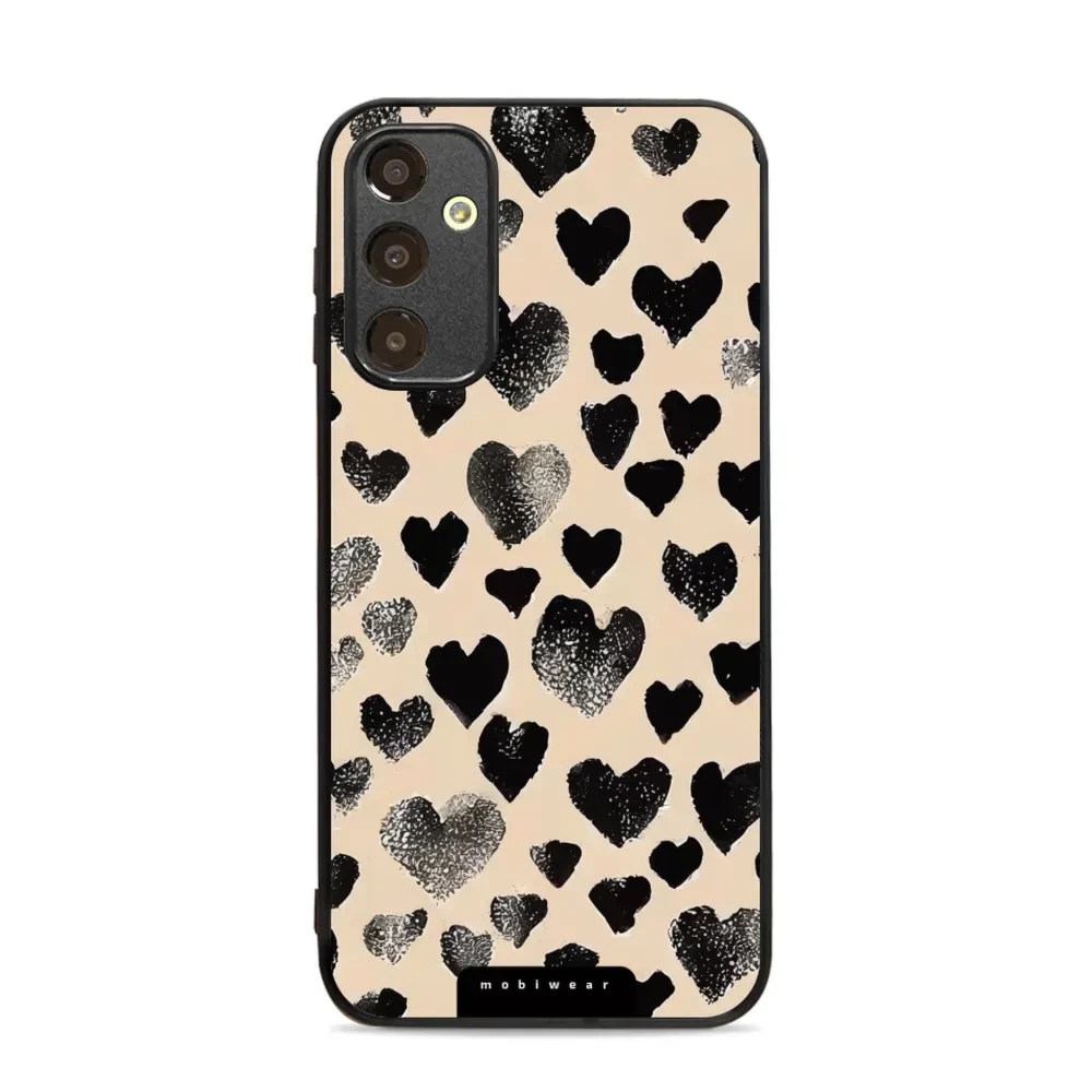 Etui ochronne do Galaxy A25 5G, Mobiwear Glossy Case, beżowa miłość