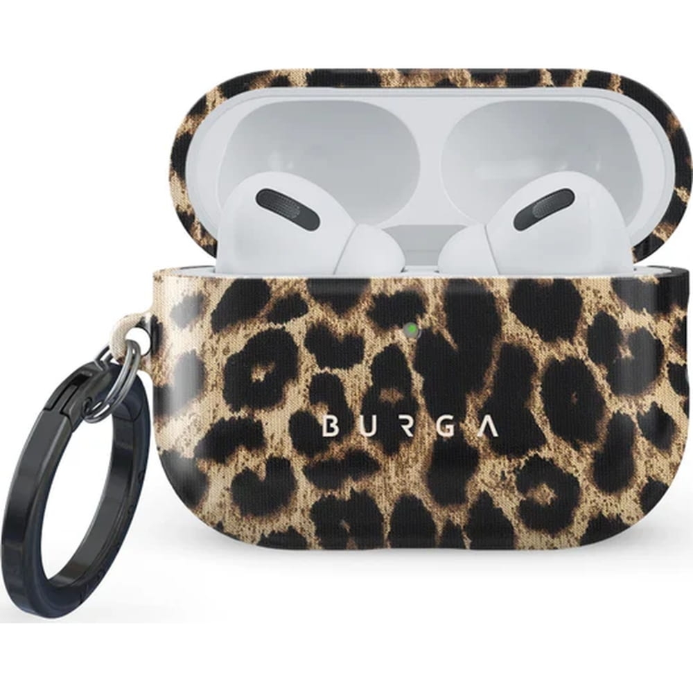 Etui Burga Player do AirPods Pro 3, brązowa panterka