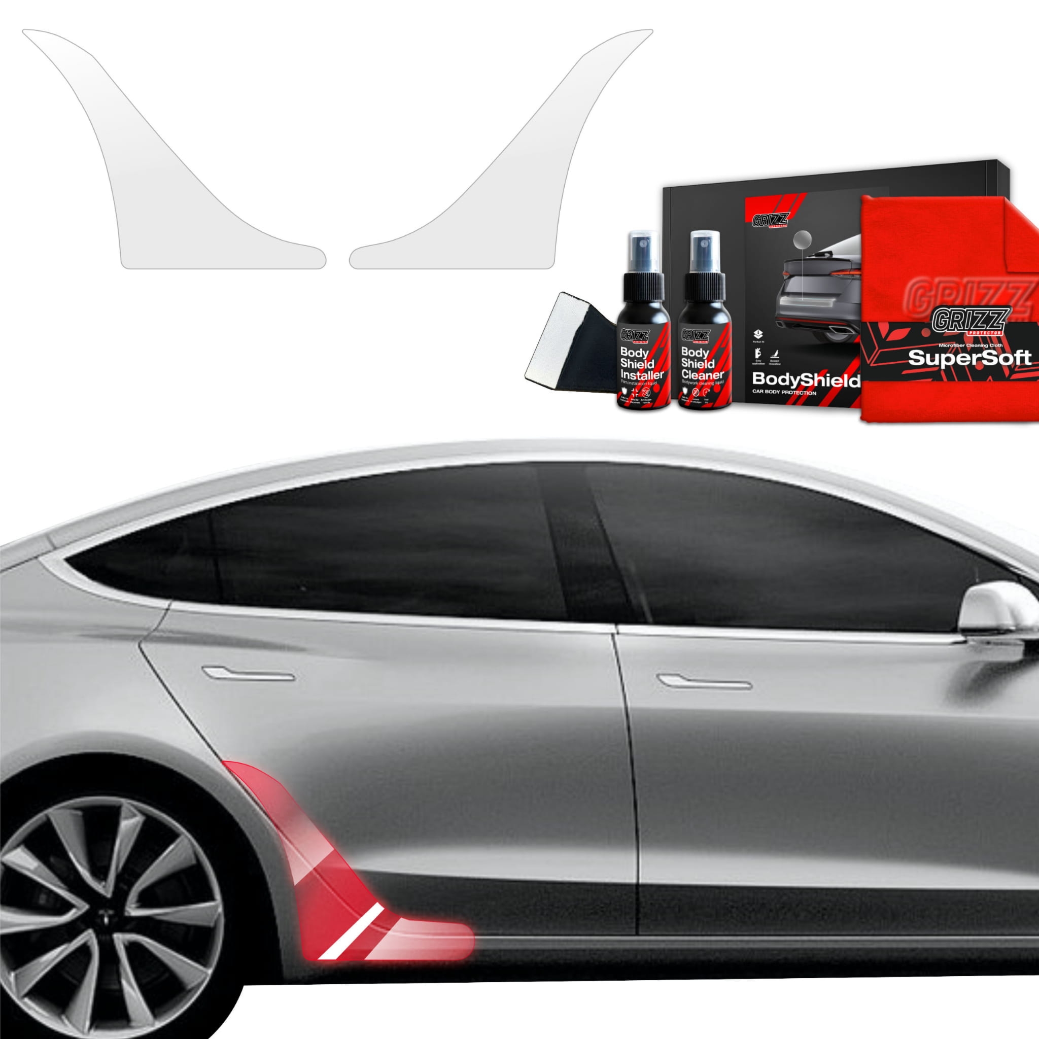 2w1 Folia ochronna na nadkola Grizz Protector do Tesla Model 3 (2017-2020)