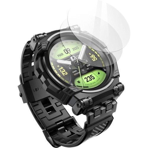 Image of Etui z paskiem + 2 szkła Supcase i-Blason Armorbox do Galaxy Watch 6 Classic 47mm, czarne