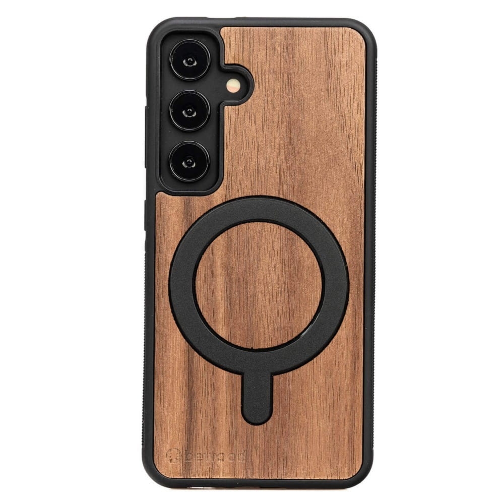 Drewniane etui do Galaxy S25 FE, Bewood Orzech Amerykański MagSafe