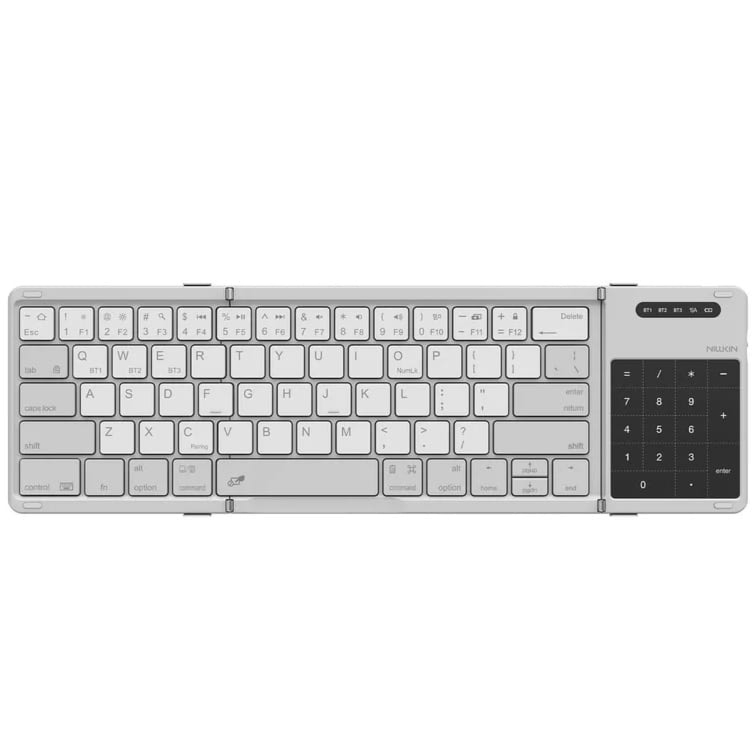 Klawiatura składana, Bluetooth z Touchpadem, Nillkin Pocket Keyboard, szara