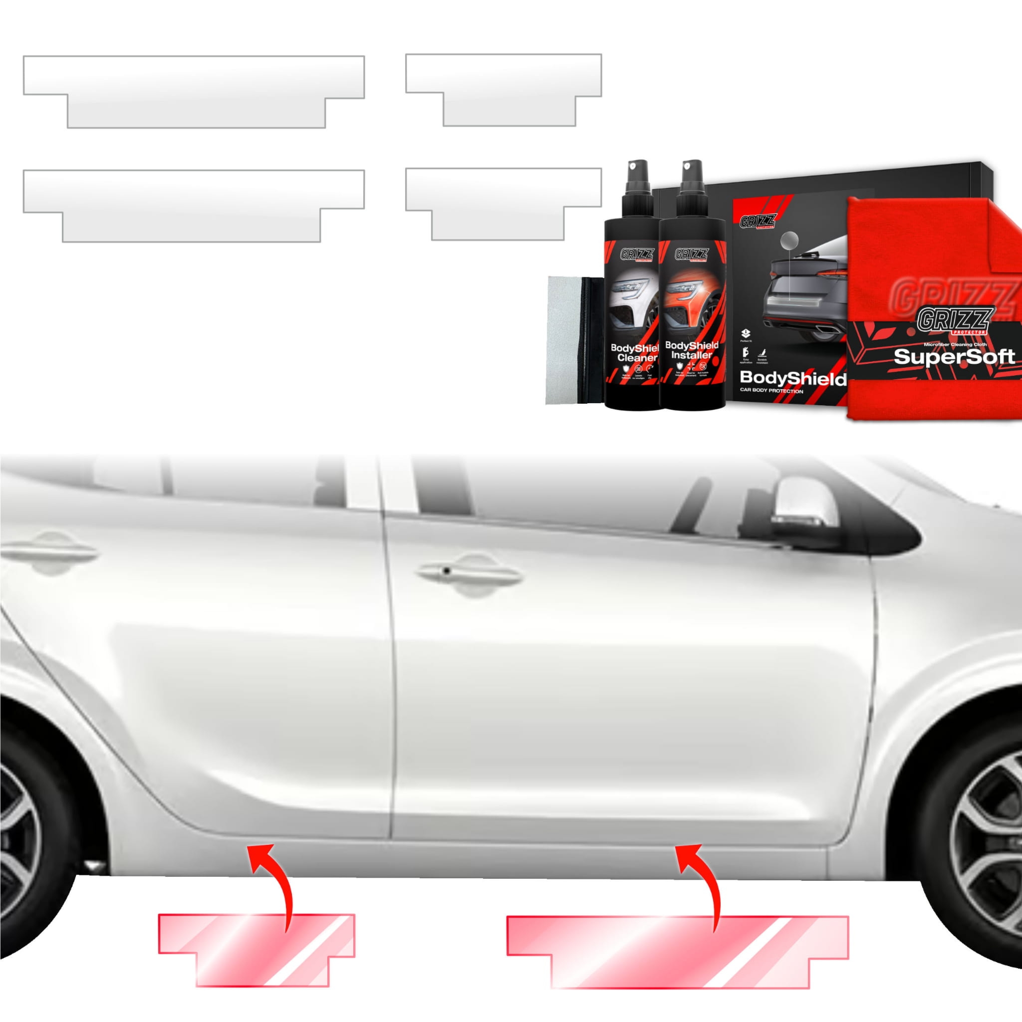 4w1 Folia ochronna Grizz Protector na progi do Kia Picanto (2023-2026)