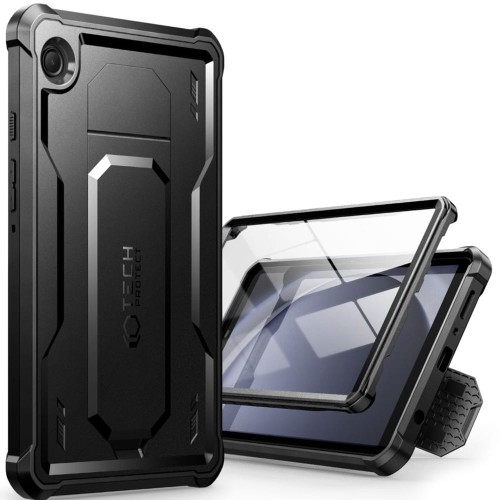 Image of Etui pancerne z osłoną na ekran Tech-Protect Kevlar Pro do Galaxy Tab A9, czarne