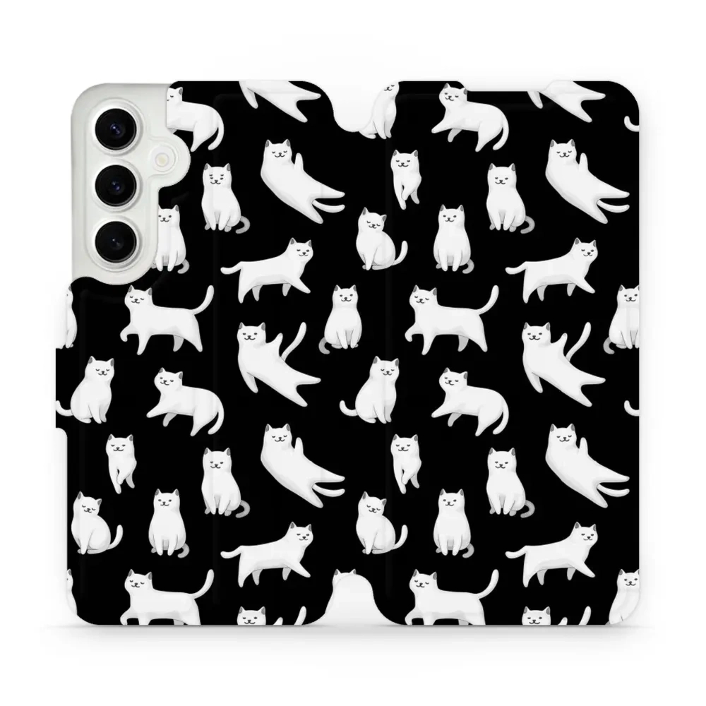 Etui z klapką do Galaxy S24 Plus, Mobiwear Book, kotki luna