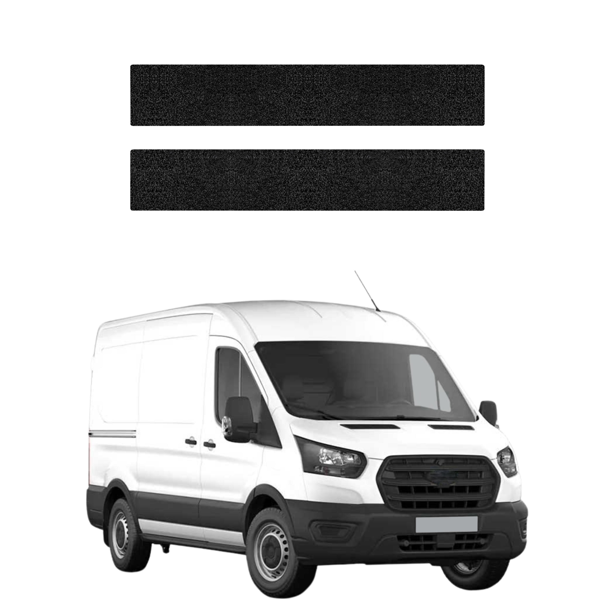 2w1 Czarna powłoka techniczna Grizz Protector na przednie progi Ford Transit (2020-2026)