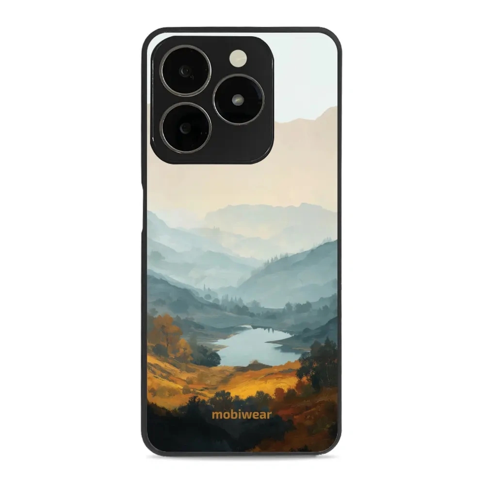 Etui ochronne do realme C63, Mobiwear Glossy Case, jezioro w dolinie