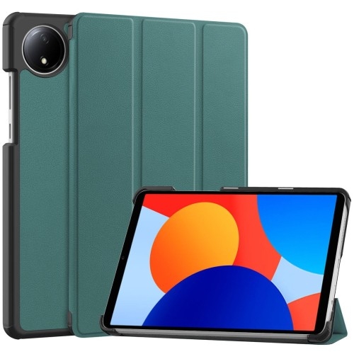 Image of Etui z klapką Bizon Case Tab Croc do Xiaomi Redmi Pad SE 8.7, ciemnozielone