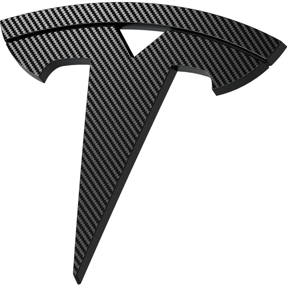 Image of Osłona ochronna Spigen na emblemat/znaczek przedniej maski do Tesla Model 3 Highland 2024-25, karbonowa