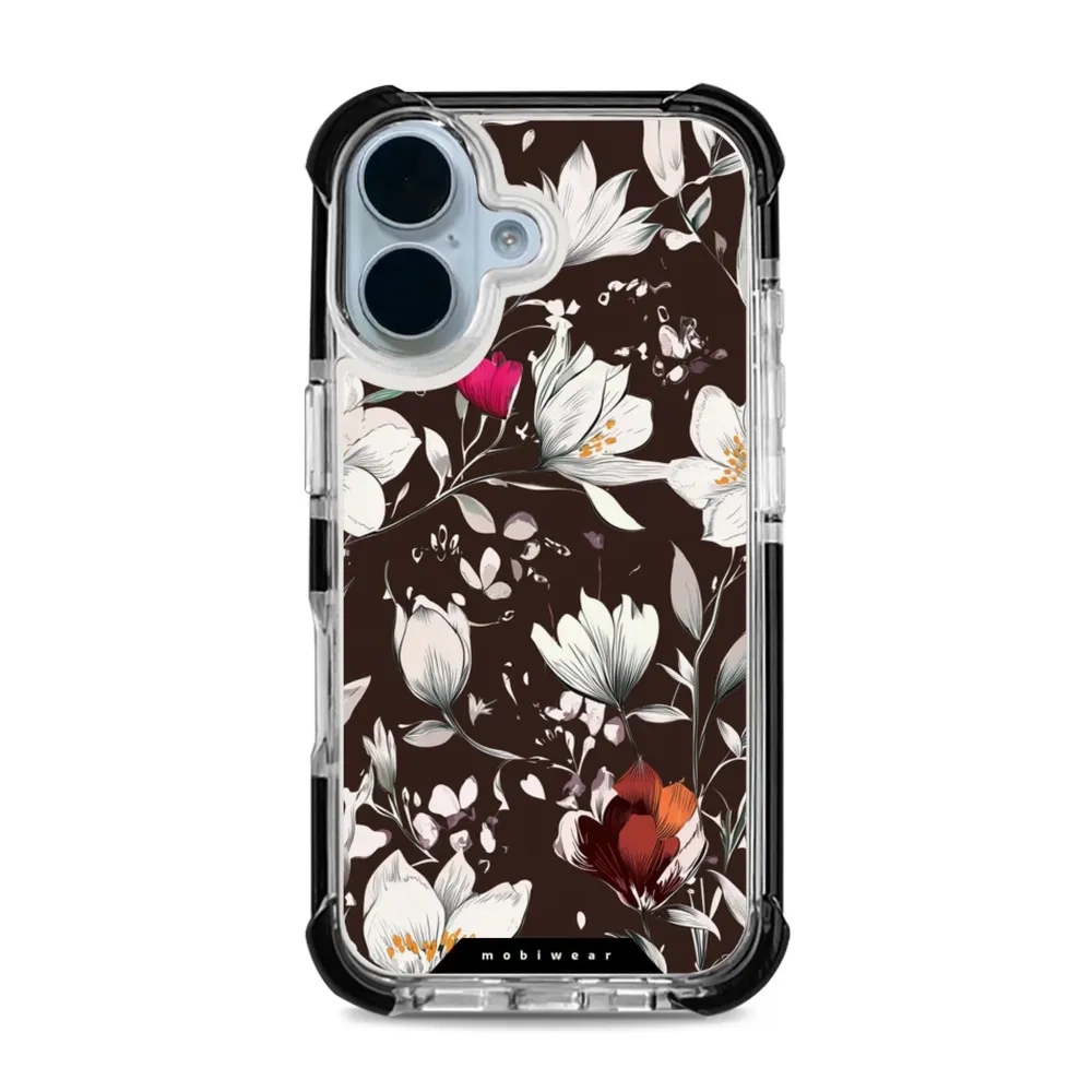 Etui ochronne do iPhone 17 do MagSafe, Mobiwear Elite Bumper, nocny bukiet