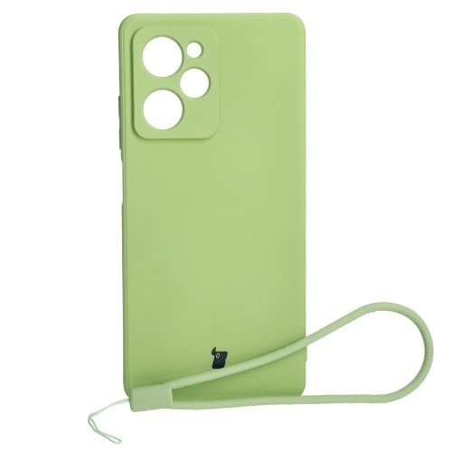 Image of Etui Bizon Case Silicone Sq do Xiaomi POCO X5 Pro, jasnozielone