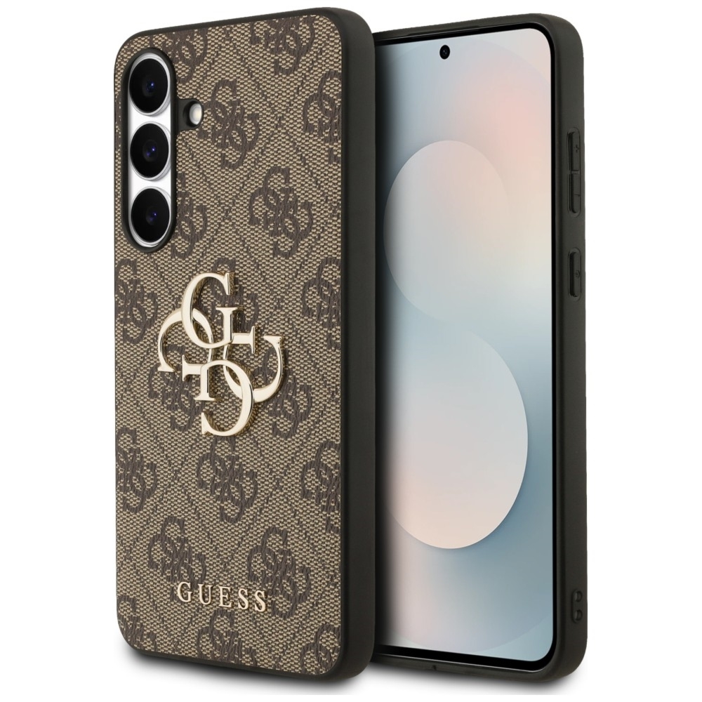 Etui Guess Hardcase 4G Big 4G Classic Logo do Galaxy S25 FE, brązowe